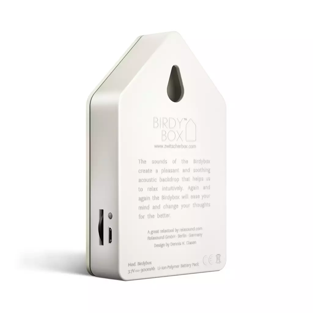 Birdybox wit jesmonite - detailfoto 4