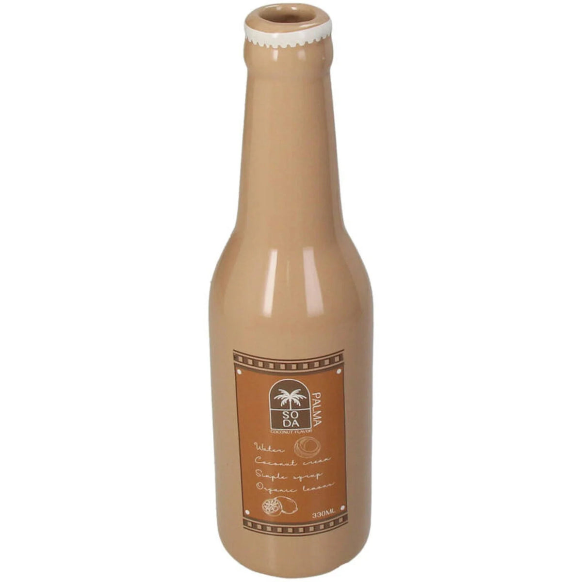 Vaasje bruin limonade fles Kersten - detailfoto 2