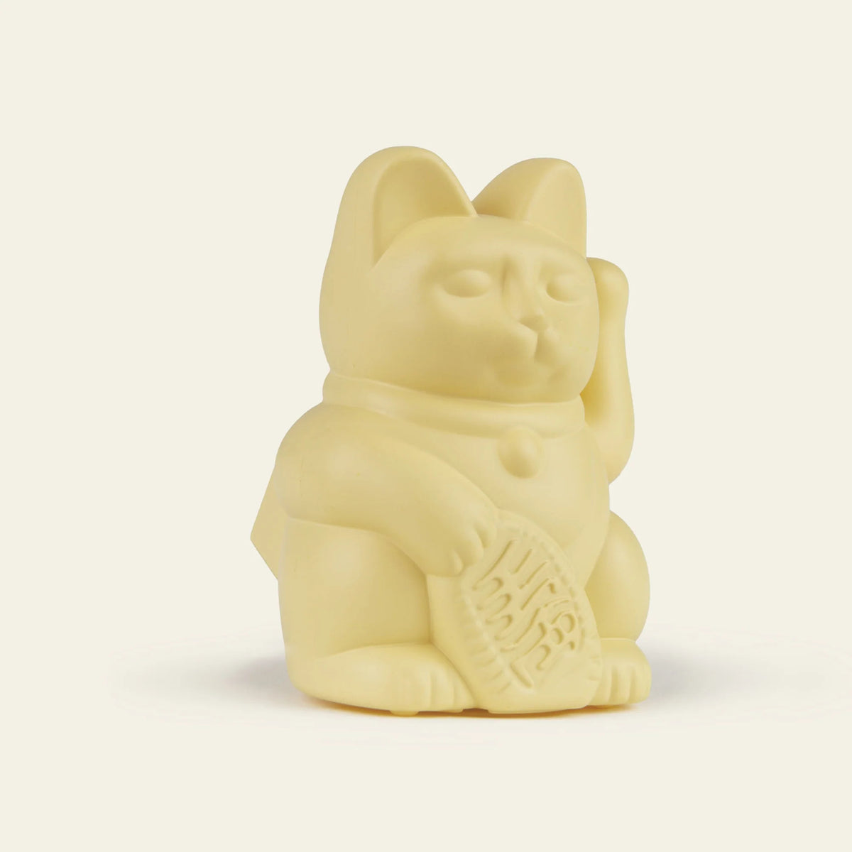 Solar Lucky Cat Geel Mini 5cm - detailfoto 4