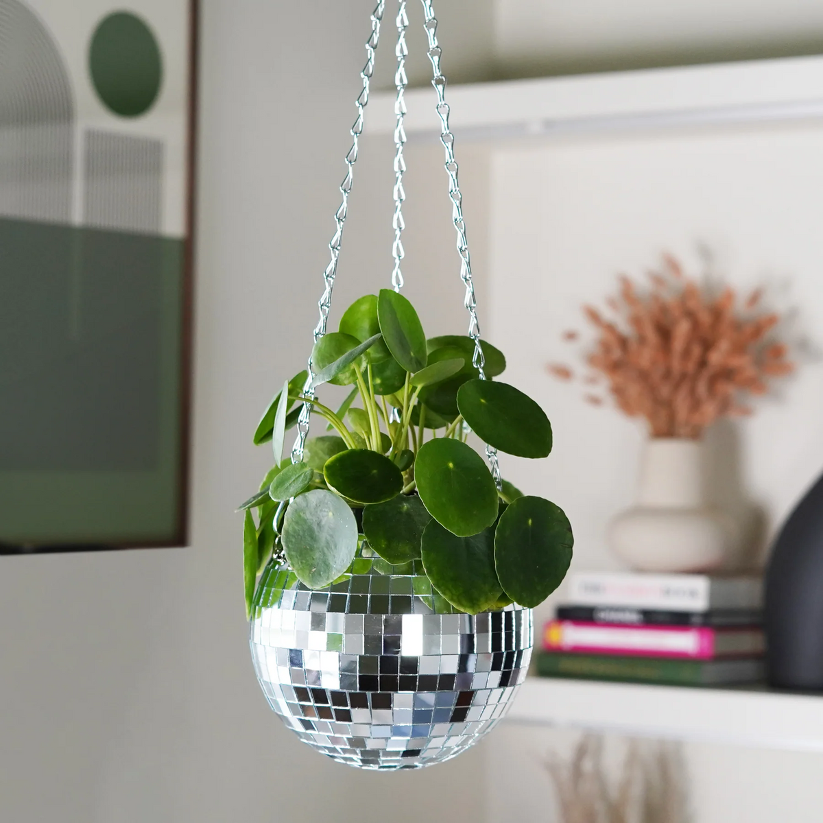 Discobal Plantpot Zilver - cadeau van Kado in Huis