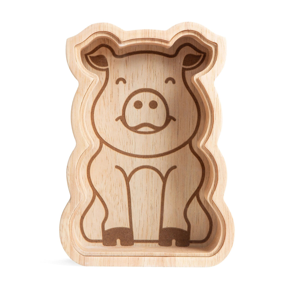 Houten spaarpot varken - cadeau van Kado in Huis
