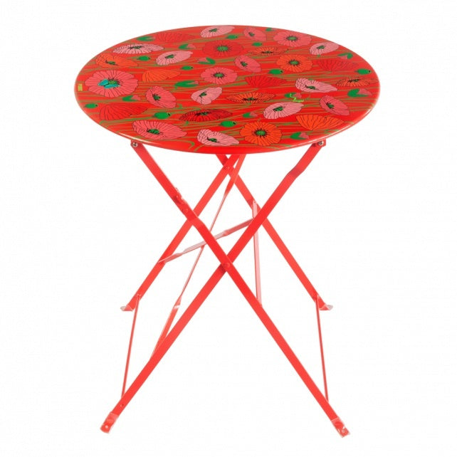 inklapbare tuintafel garden paradise Coquelicots - cadeau van Kado in Huis