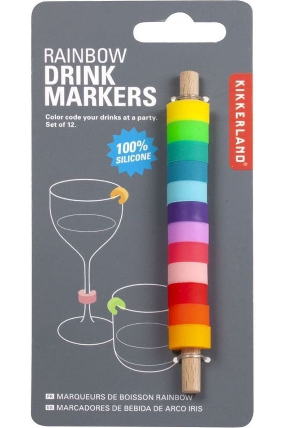 Glasmarkers Rainbow - cadeau van Kado in Huis