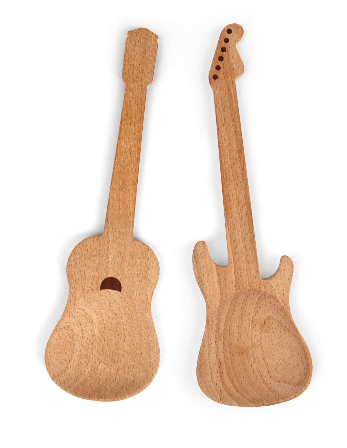 Houten lepels set van 2 Gitaar - detailfoto 2