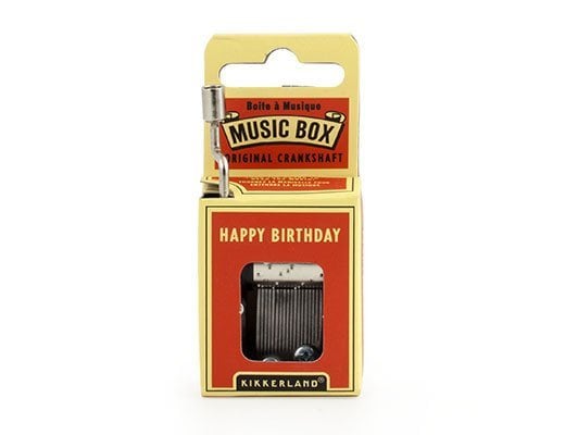 Nostalgisch Muziekdoosje Happy Birthday - detailfoto 1