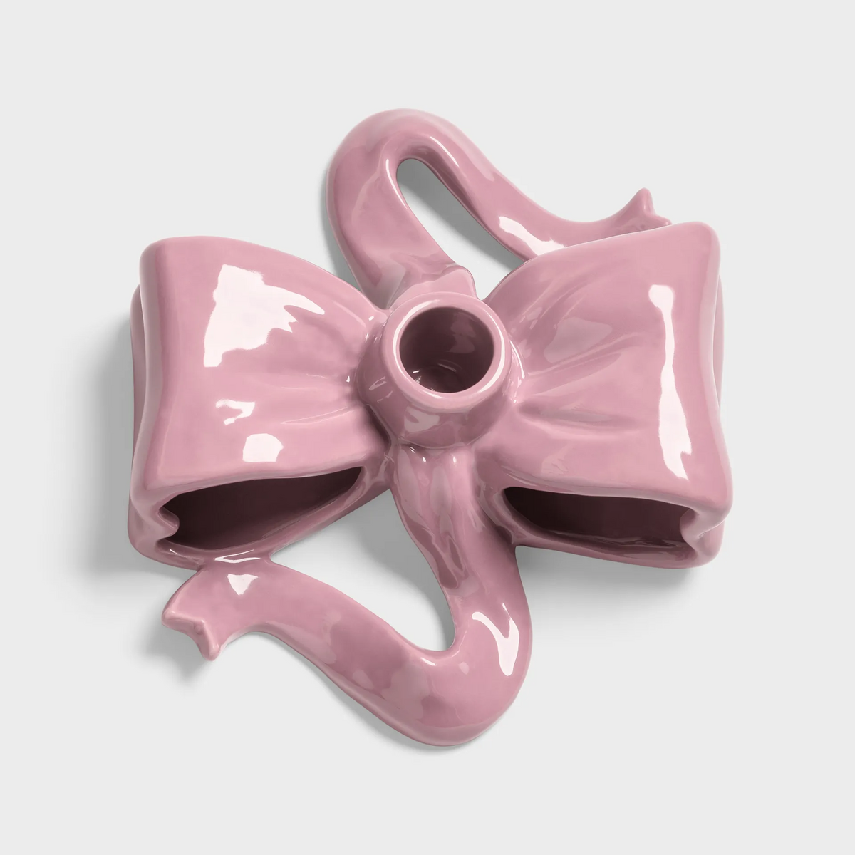 Kandelaar Strik Roze - cadeau van Kado in Huis