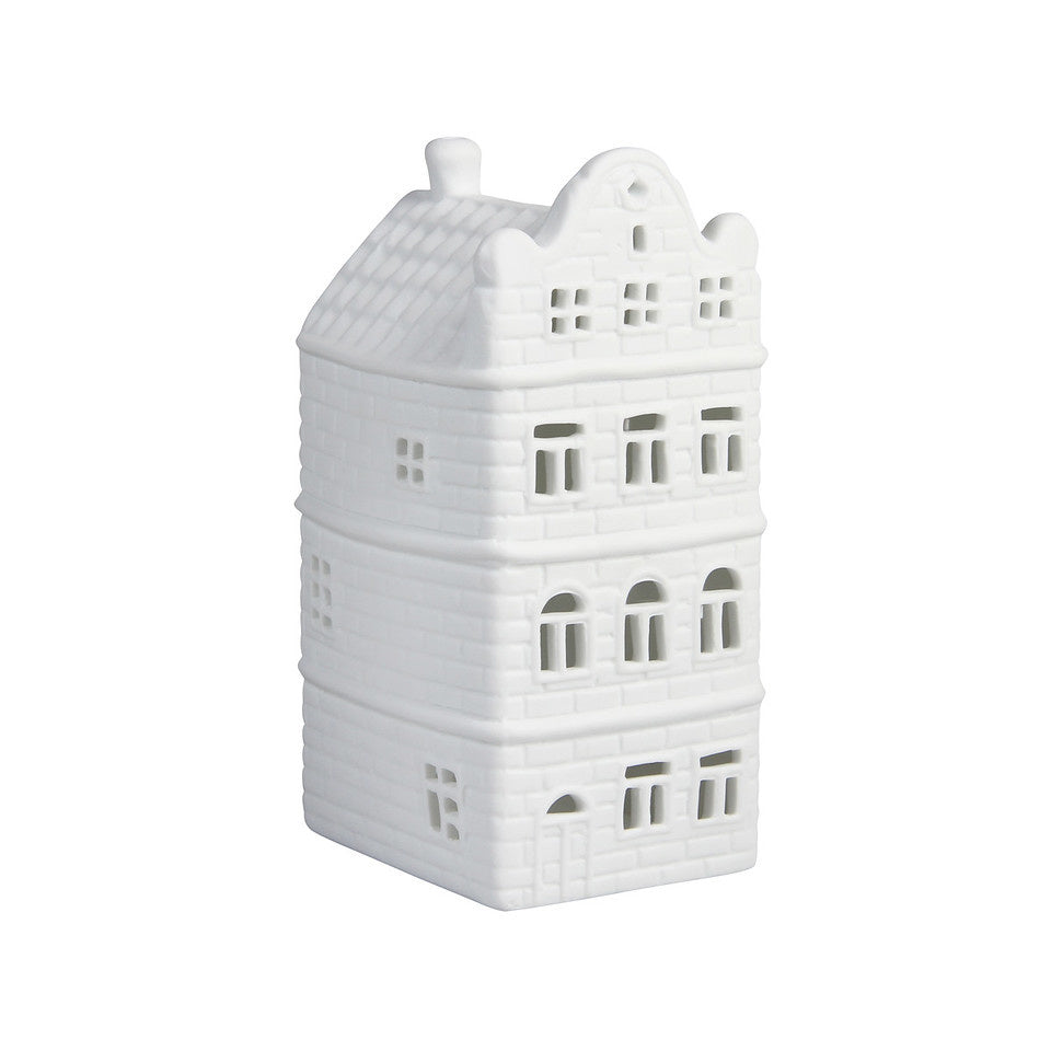 Theelichthouder Grachtenhuis Halsgevel - cadeau van Kado in Huis