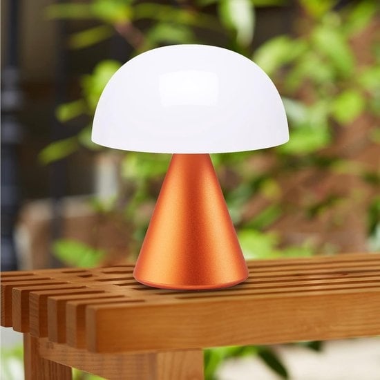 Oplaadbare LED lamp Mina L Oranje - detailfoto 1