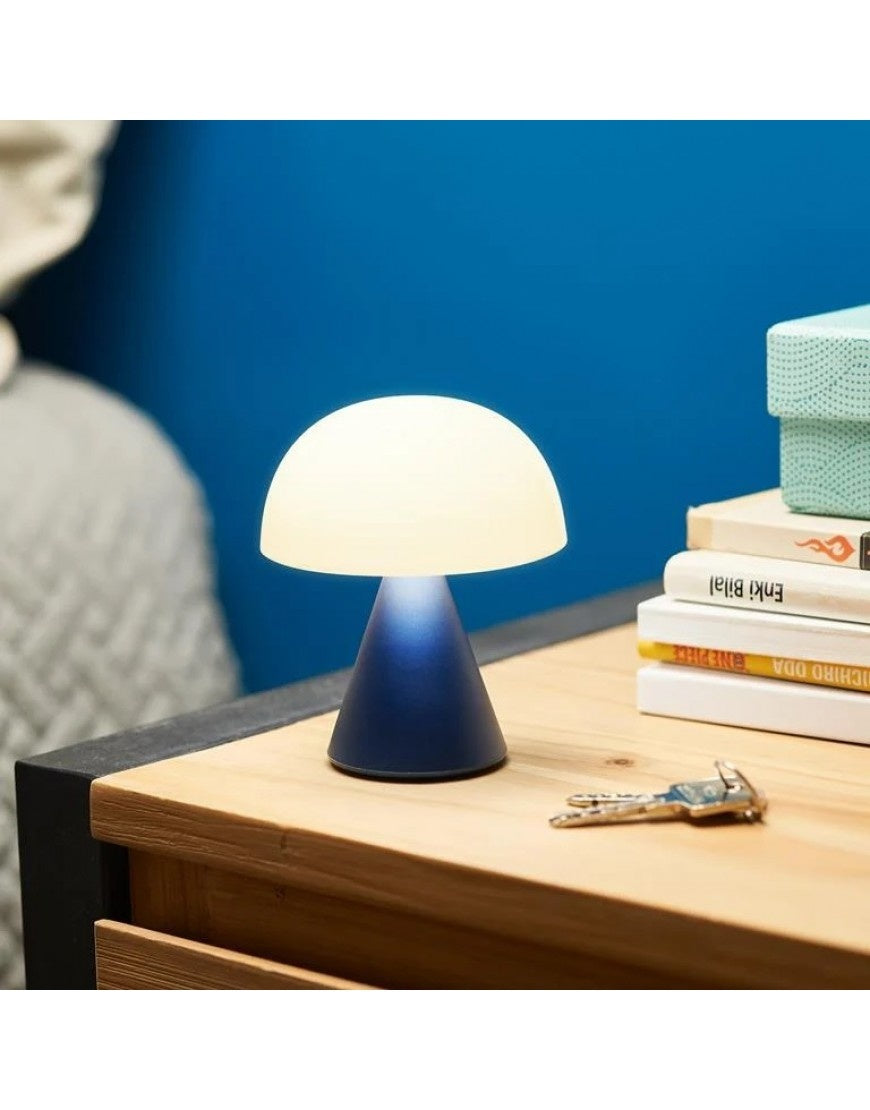 Oplaadbare LED lamp Mina L dark blue - detailfoto 2