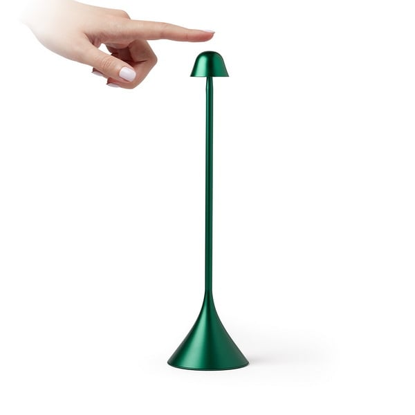 Steli Bell Oplaadbare tafellamp donkergroen - cadeau van Kado in Huis