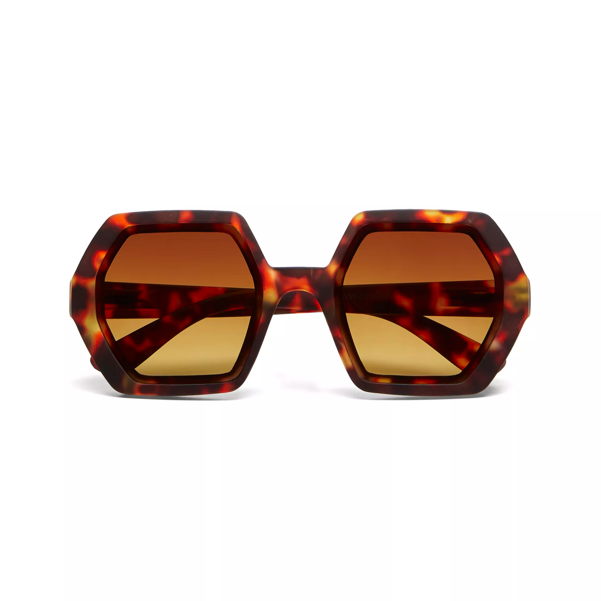 Zonnebril Hexagon Classic Havana - cadeau van Kado in Huis