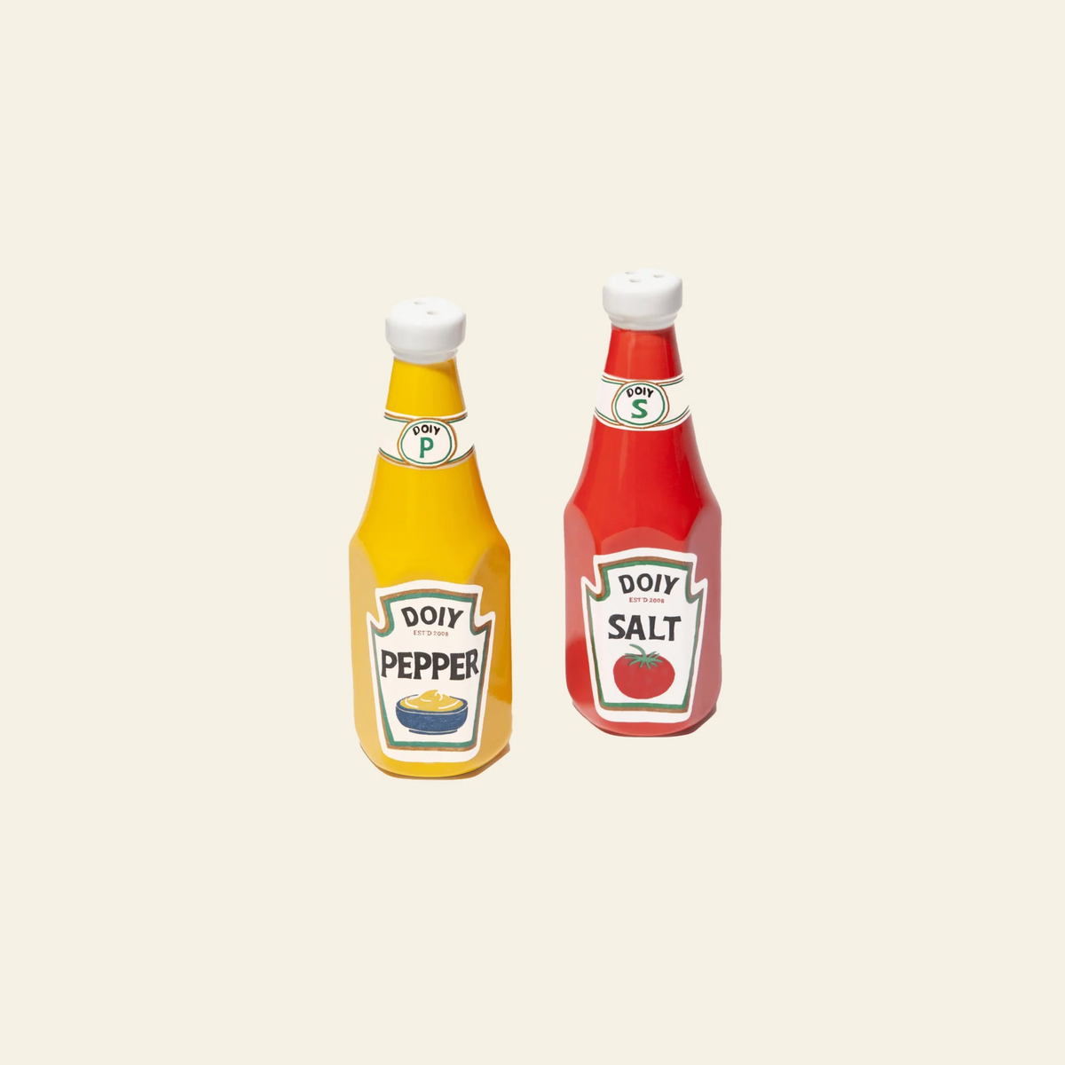 Peper en Zout stel ketchup en mosterd - cadeau van Kado in Huis