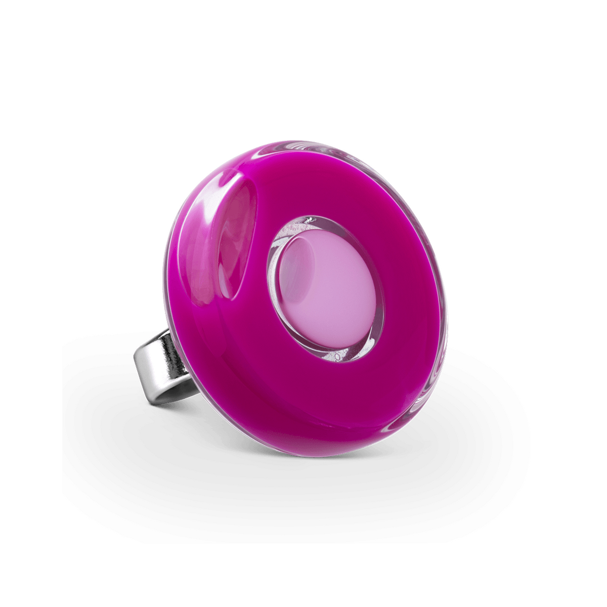 glas ring roze medium duo - detailfoto 1