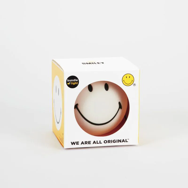 Smiley Led Lampje Wit Zwart - detailfoto 1