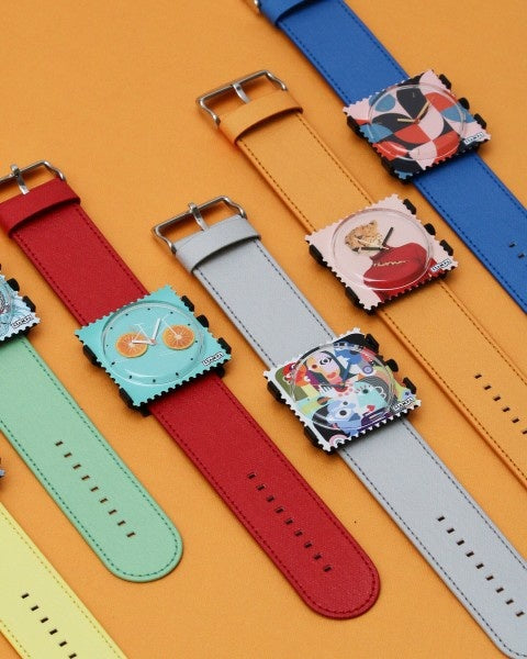 horlogeband stampstexx airy blue - detailfoto 2