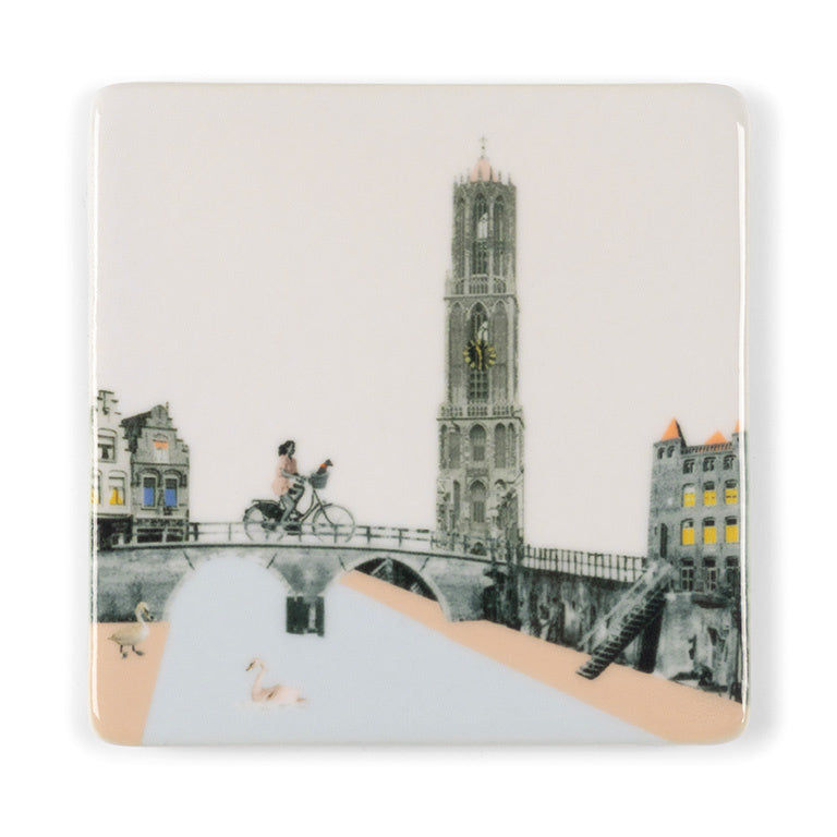 Magneet Aan De Utrechtse Grachten mini - cadeau van Kado in Huis