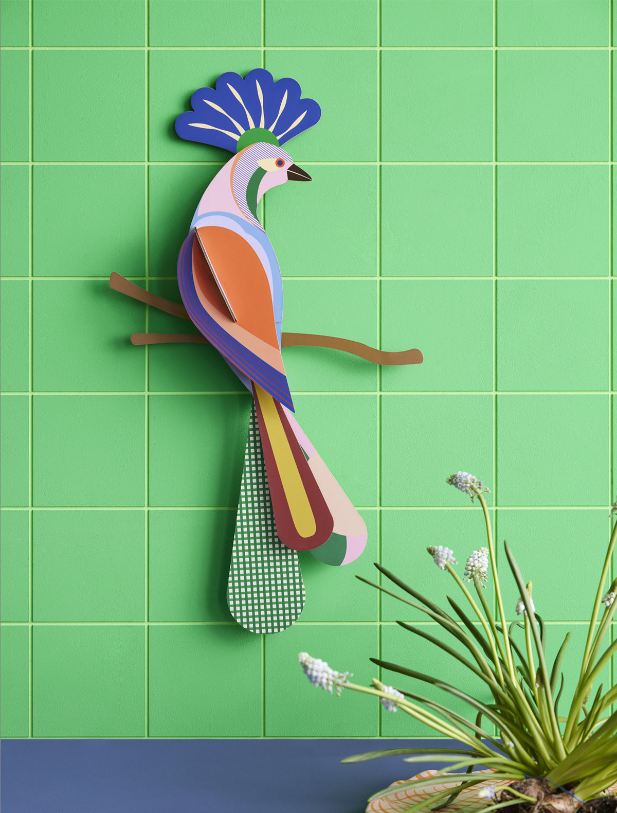 3D Wanddecoratie Paradise Bird Tinjil - detailfoto 3