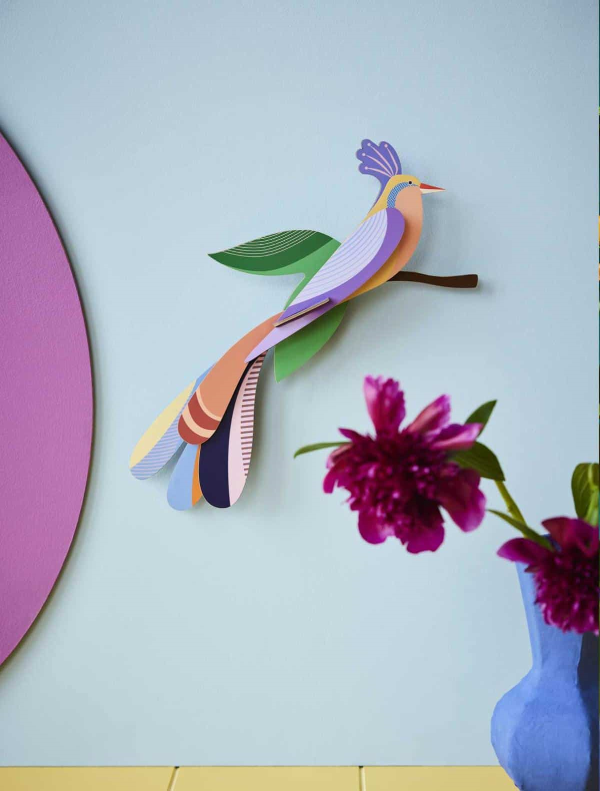 Muurkunst Paradijsvogel Bisa - detailfoto 2