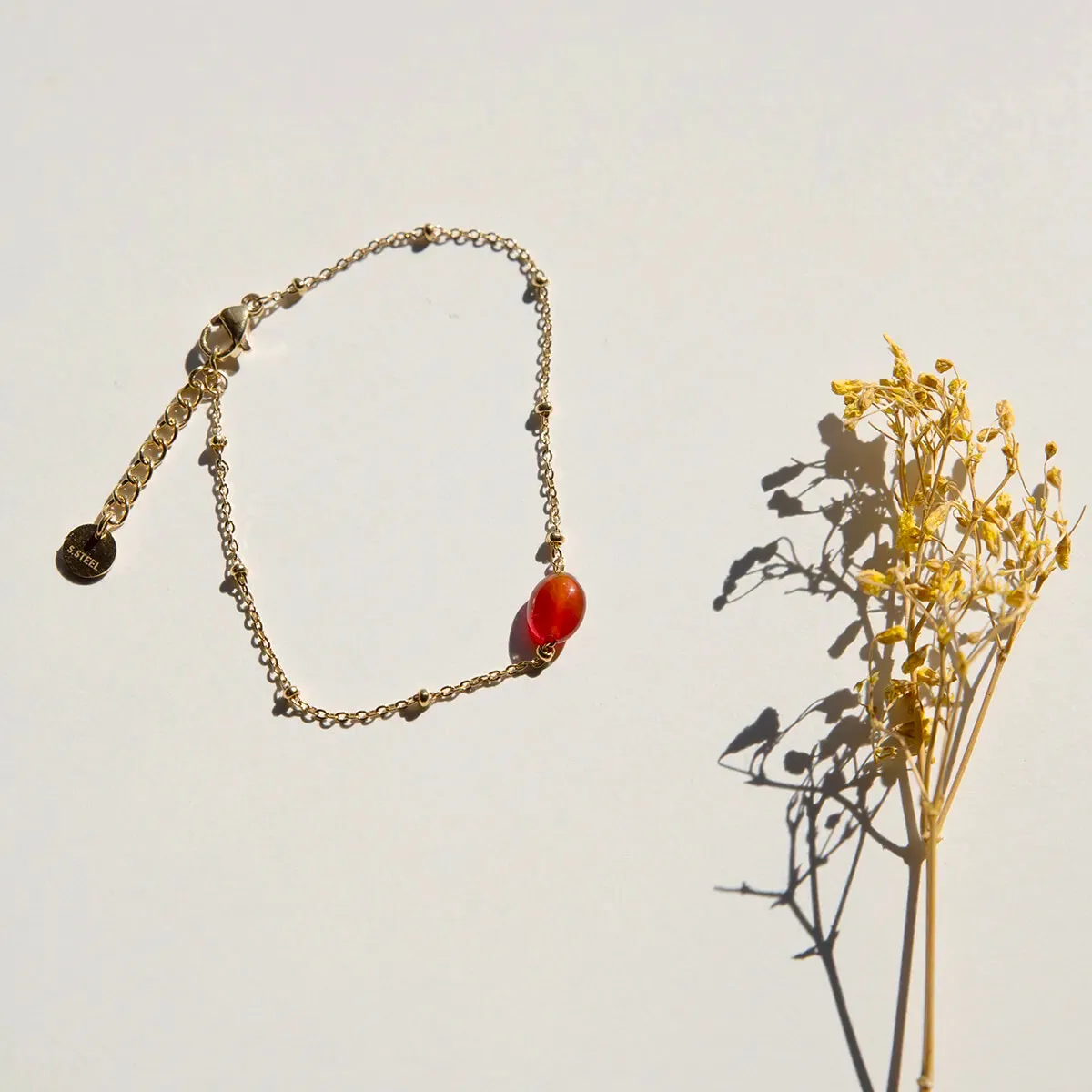 Armband jij inspireert mij Oranje - cadeau van Kado in Huis