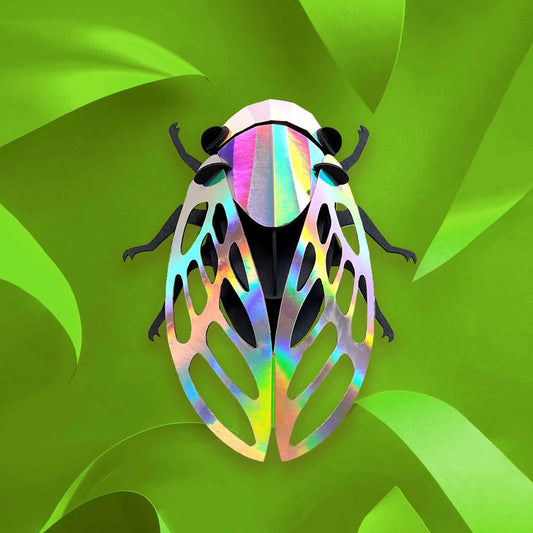 3D muurdecoratie papieren insecten Cicade - cadeau van Kado in Huis