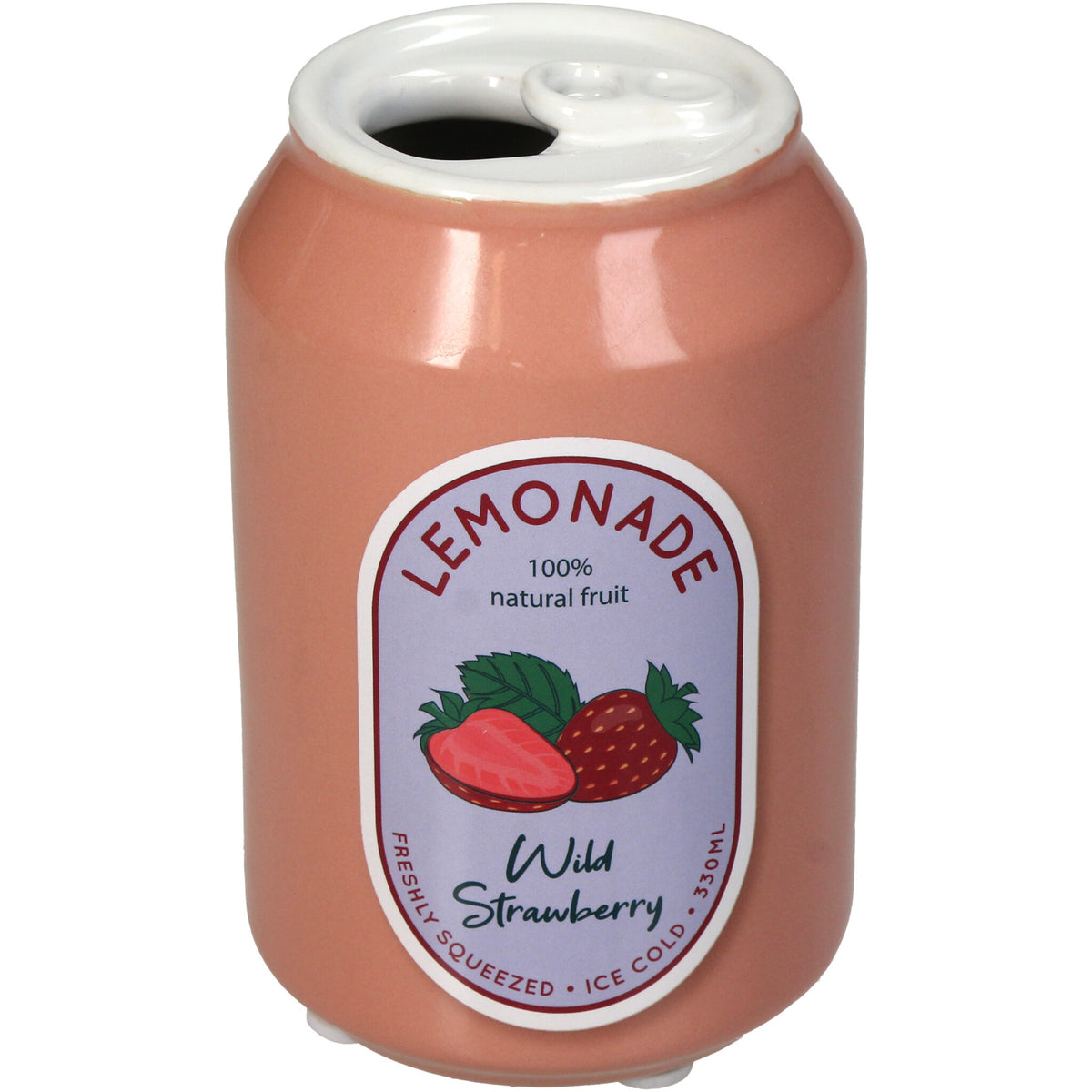 Aardbei vaasje blikje limonade Kersten - cadeau van Kado in Huis