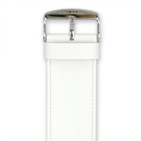 Horlogeband Classic Leder Wit - cadeau van Kado in Huis