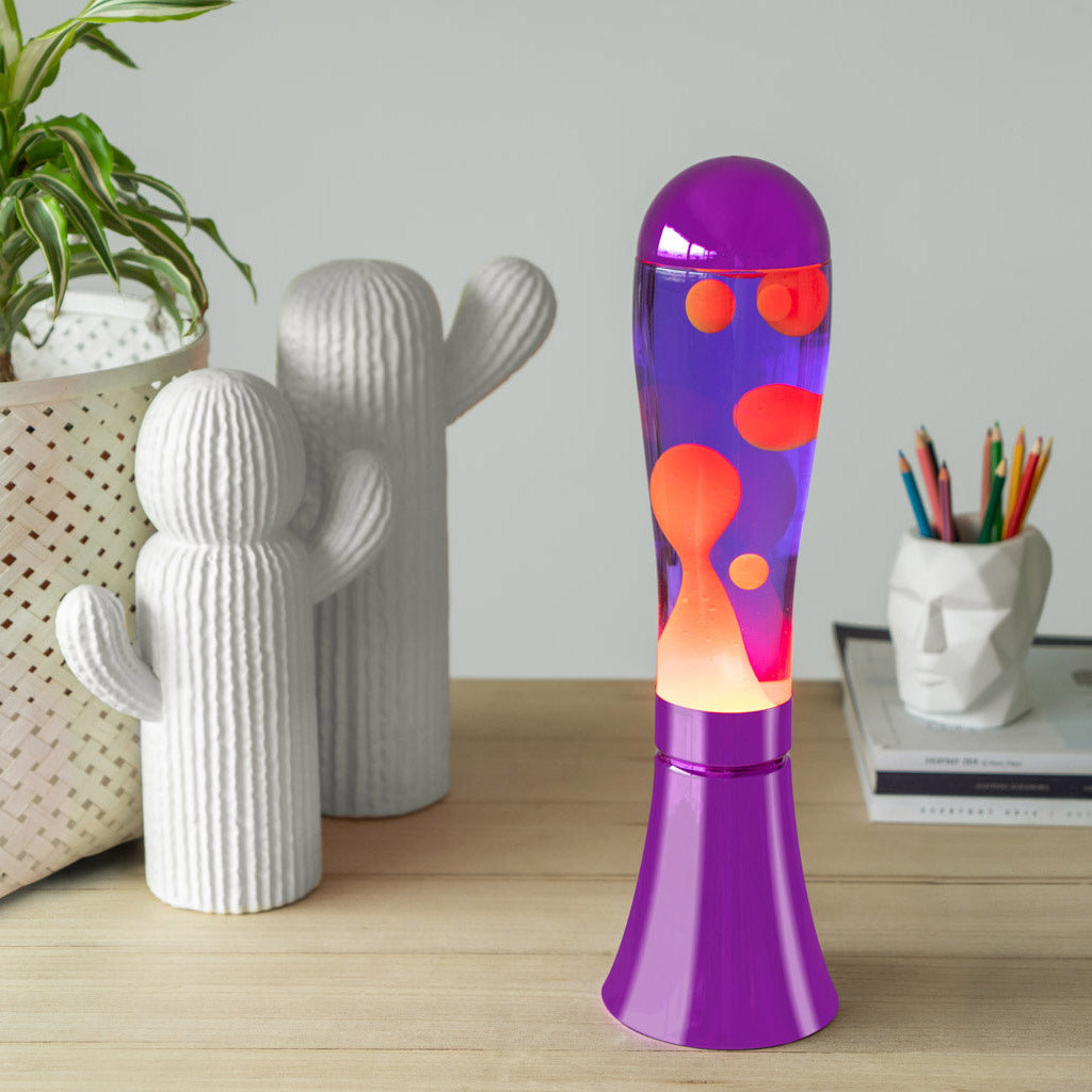 Lavalamp Magma Paars/Rood - detailfoto 2
