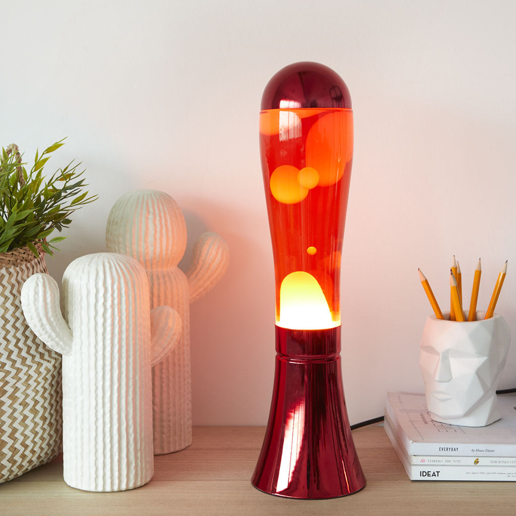 Lavalamp Magma  Rood - detailfoto 4