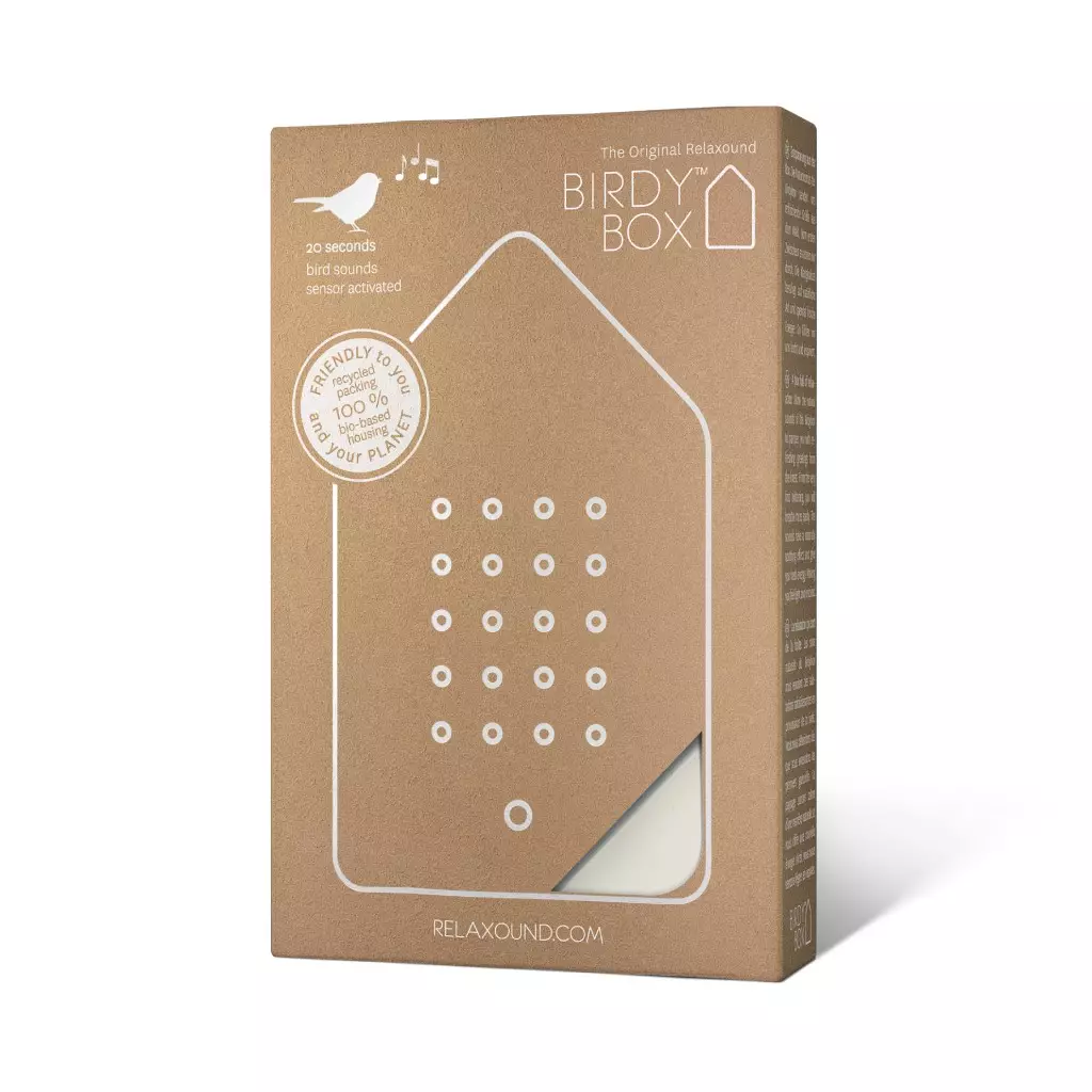 Birdybox wit jesmonite - detailfoto 3