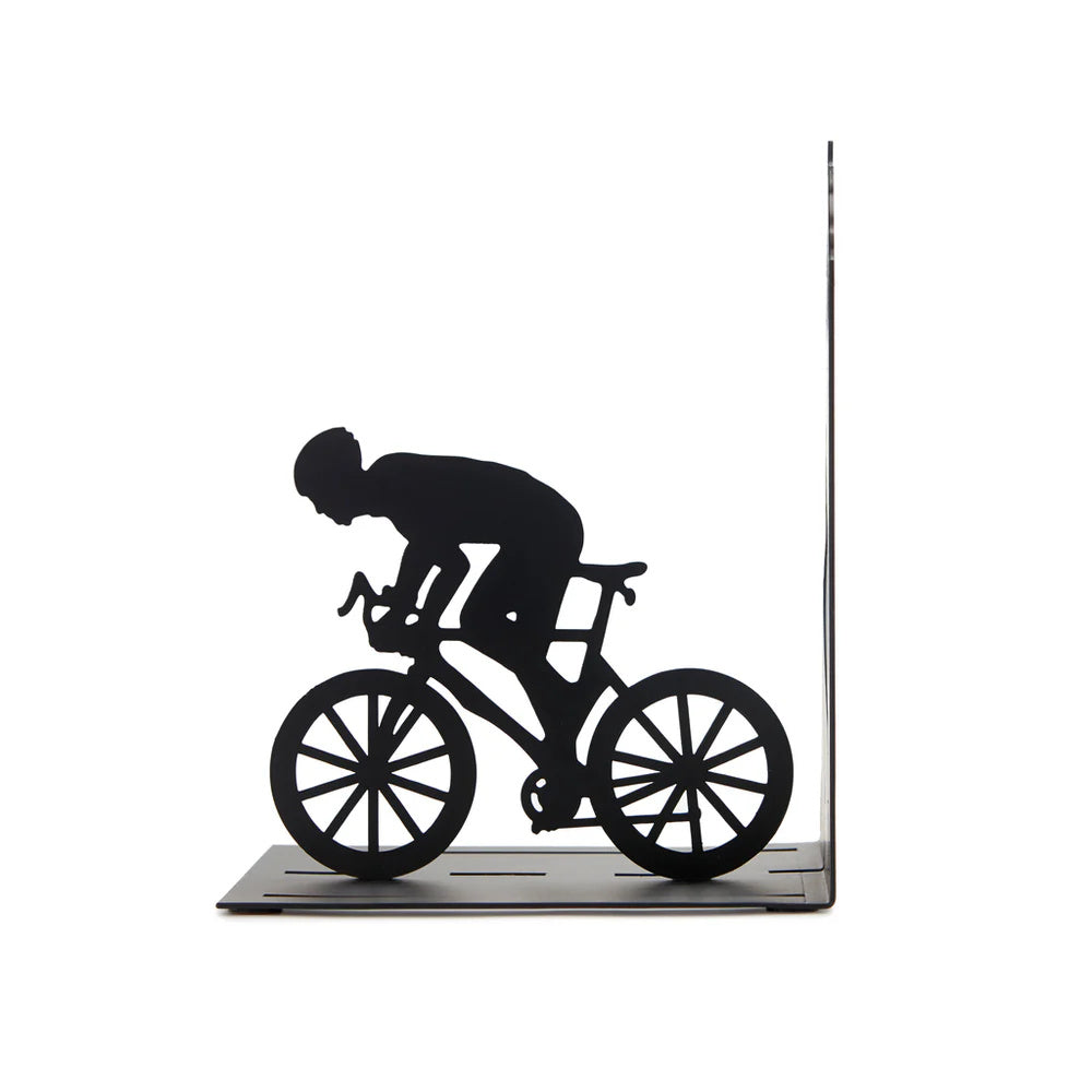 Boekensteun Fiets Zwart Metaal Cyclist - detailfoto 1