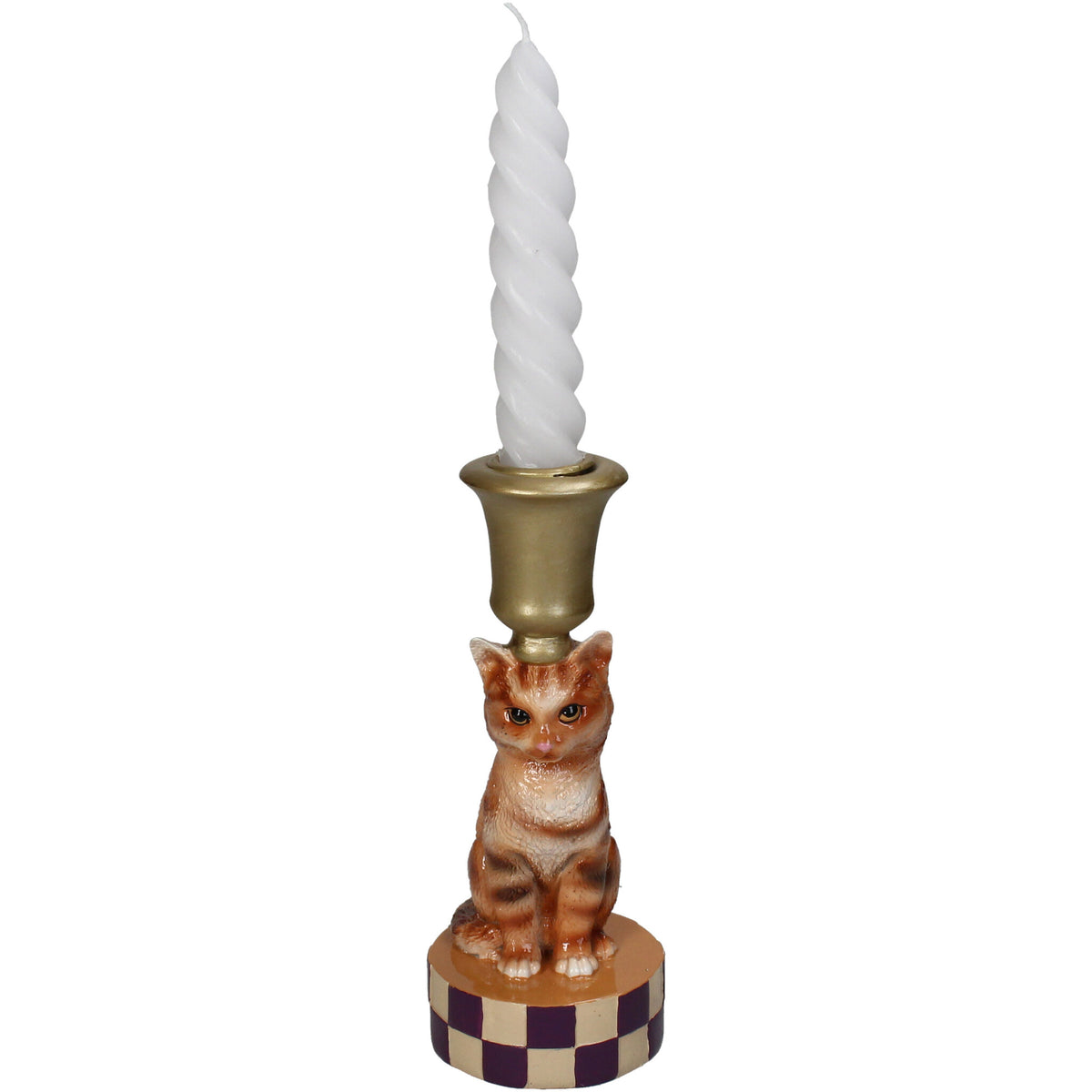 Kaarshouder Kat Kandelaar bruin Kersten - detailfoto 1