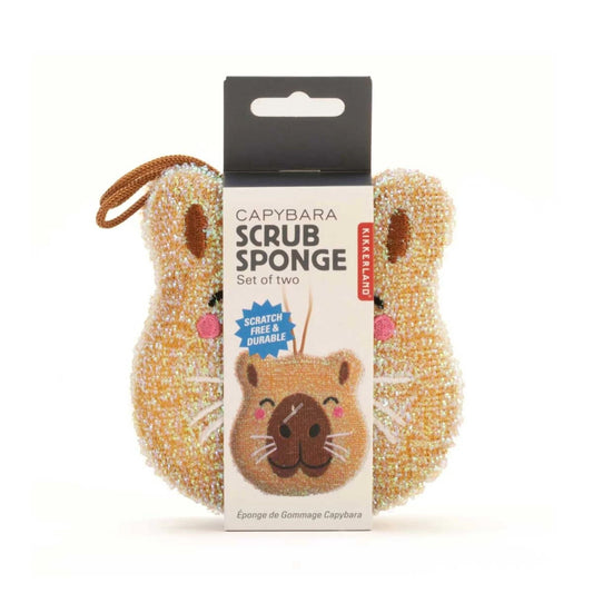 Schuurspons Capybara set van 2 - cadeau van Kado in Huis