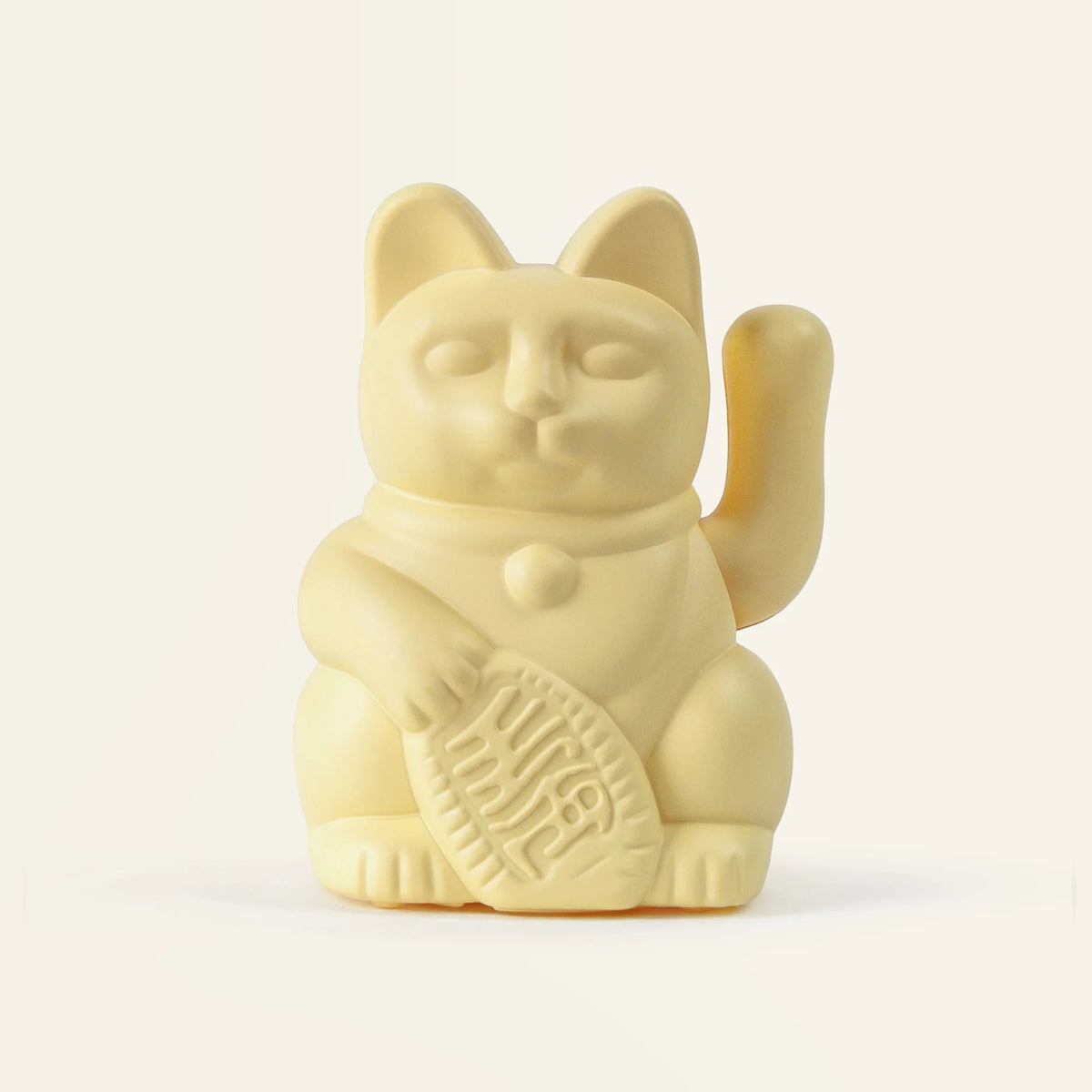 Solar Lucky Cat Geel Mini 5cm - cadeau van Kado in Huis