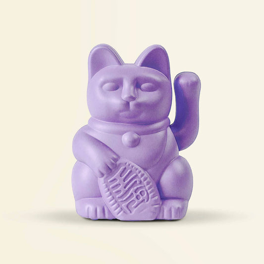 MyNeko Solar Lucky Cat Lila 5cm - cadeau van Kado in Huis
