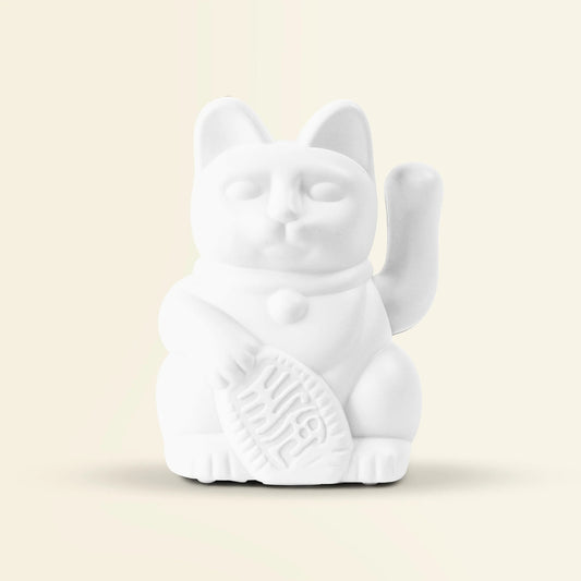 MyNeko Solar Lucky Cat Wit 5cm - cadeau van Kado in Huis