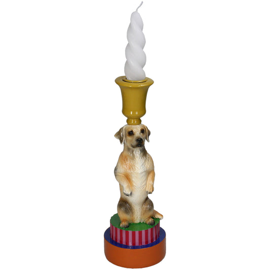 Kaarshouder Golden Retriever Kandelaar Kersten - cadeau van Kado in Huis