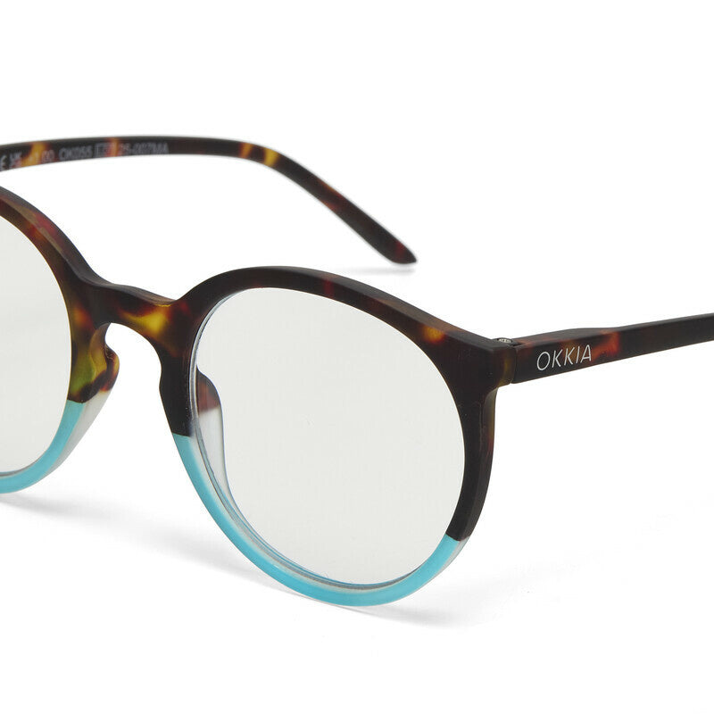 Leesbril Bologna Havana Blue unisex - detailfoto 3