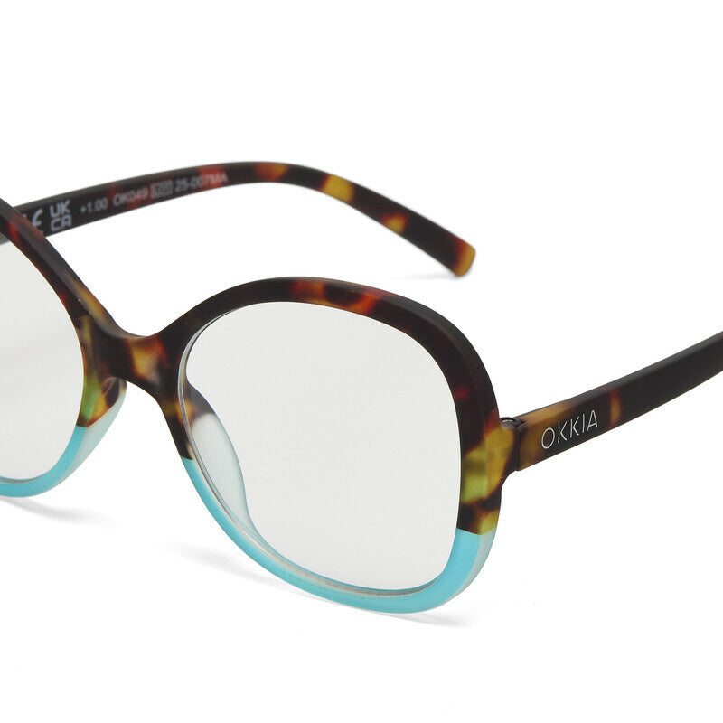 Leesbril Verona Havana Blue unisex - detailfoto 4