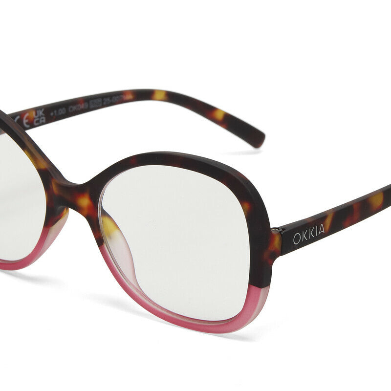 Leesbril Verona Havana Pink unisex - detailfoto 5