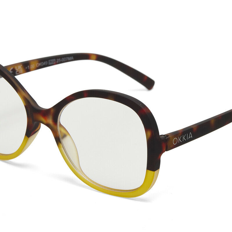 Leesbril Verona Havana Yellow unisex - detailfoto 6