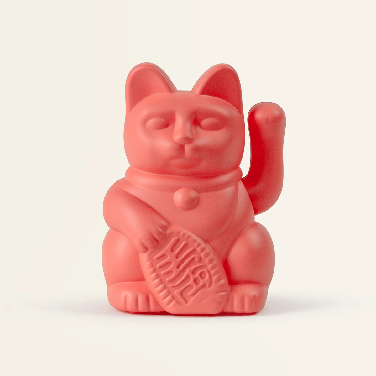 Solar Lucky Cat Neon Oranje Mini 5cm - detailfoto 1
