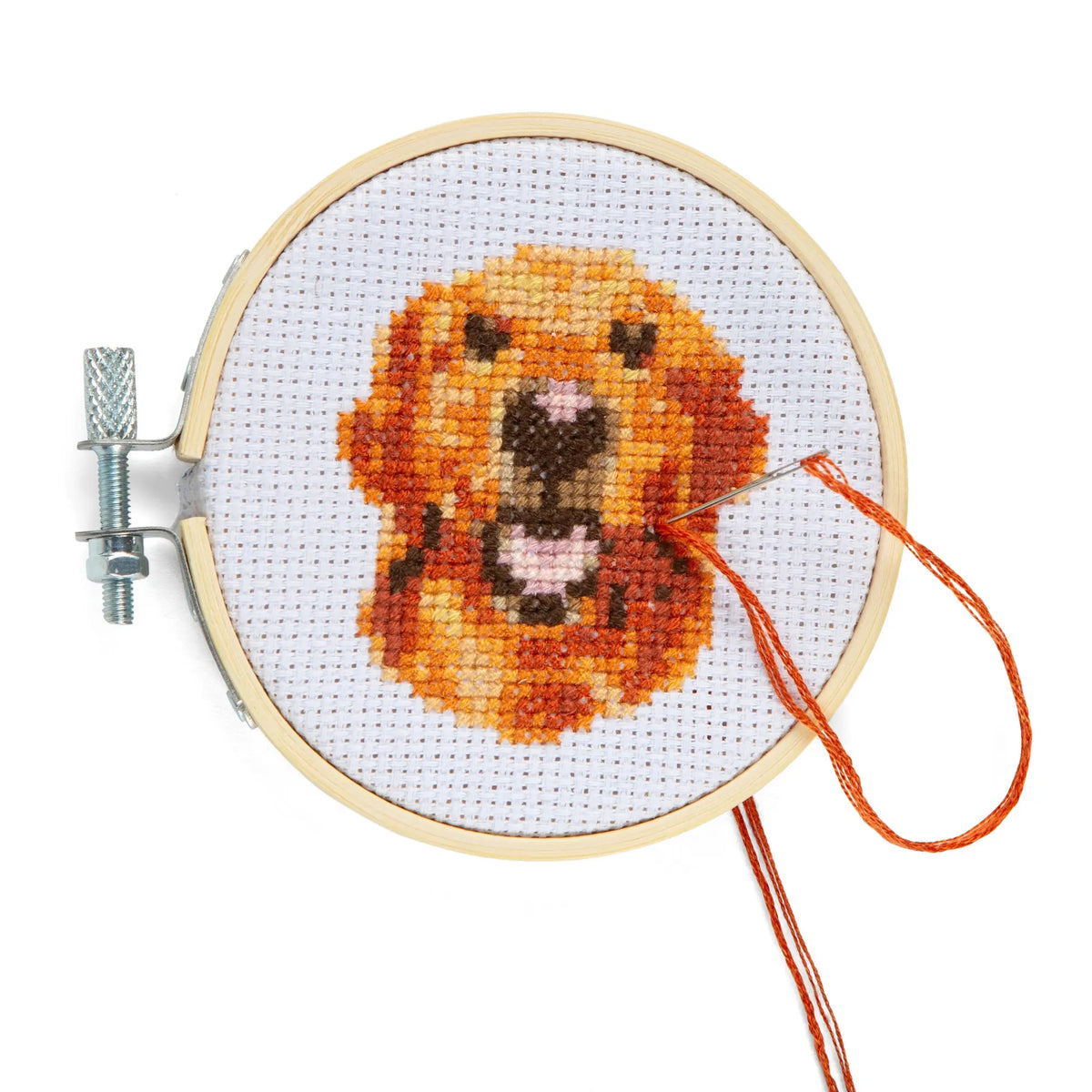 Borduren kruissteek Golden Retriever - detailfoto 2