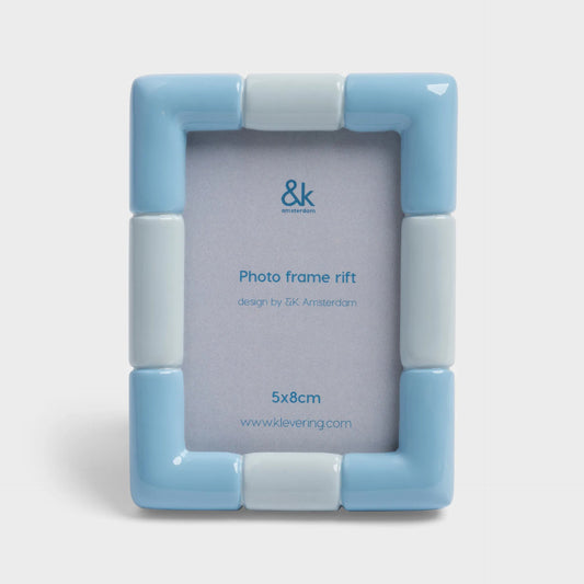Fotolijst Rift Rechthoek Ice Blauw - cadeau van Kado in Huis