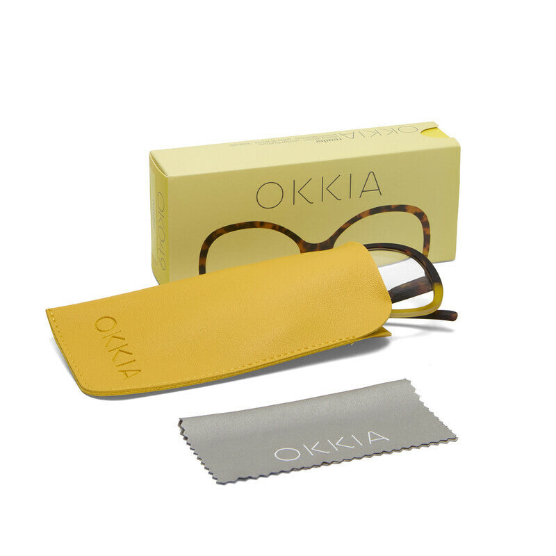 Leesbril Verona Havana Yellow unisex - detailfoto 7