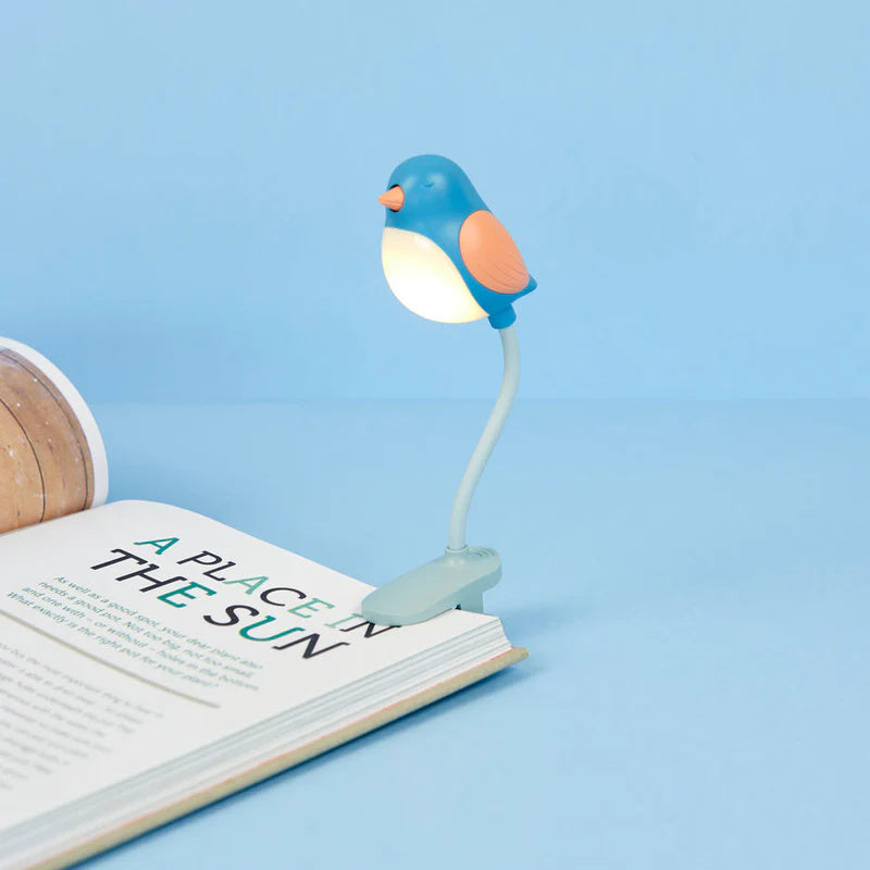 Leeslampje Boek Birdie Blauw - detailfoto 2