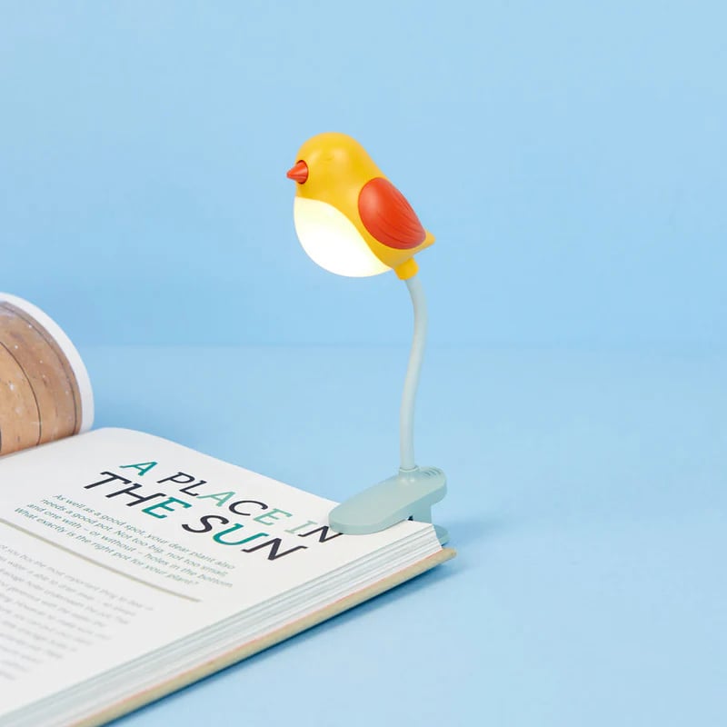 Leeslampje Boek Birdie Geel - detailfoto 2