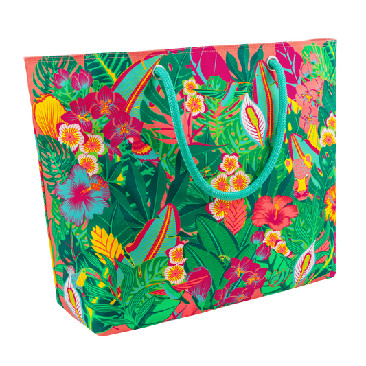 Strandtas Groot Tropical - cadeau van Kado in Huis