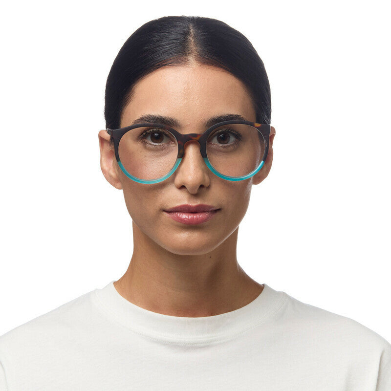 Leesbril Bologna Havana Blue unisex - detailfoto 2