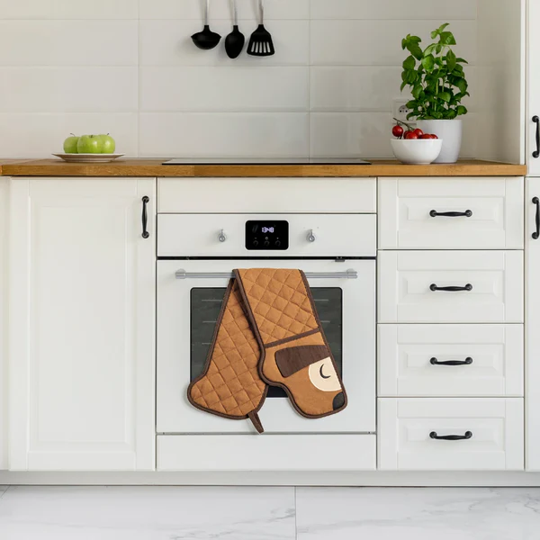 Dubbele Ovenwant Hot Dog Mitts - detailfoto 2