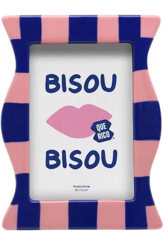 Fotolijst Francisco Blauw Roze Keramiek - cadeau van Kado in Huis